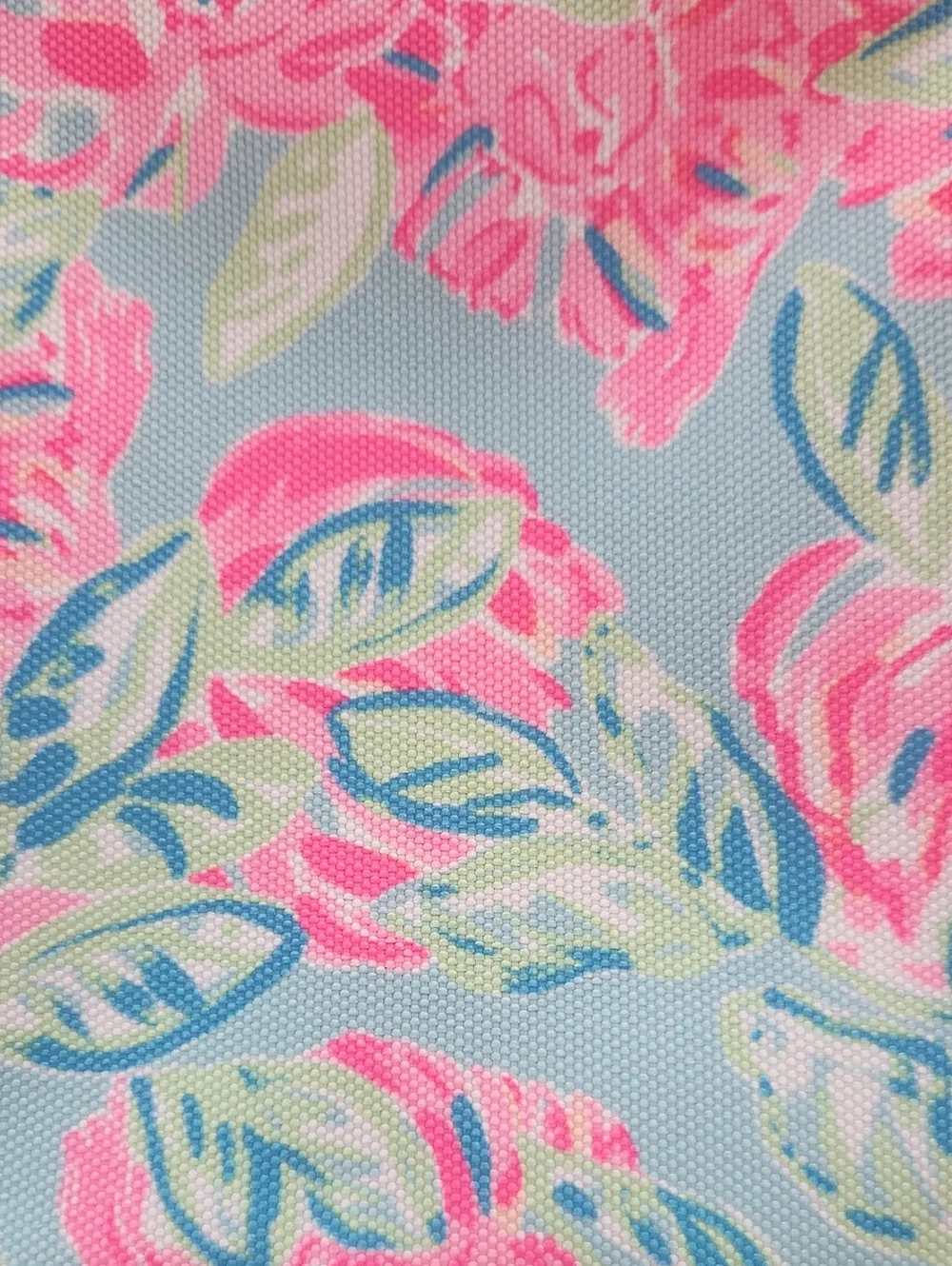 Lilly Pulitzer travel cosmetic case Totally Blossom Clear Front